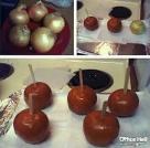 Onion toffee apples