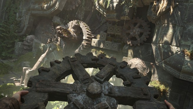 Screenshot of cogs puzzle in Thailand from Indiana Jones and the Great Circle