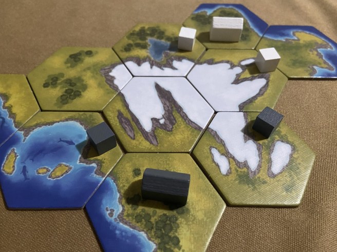 photo of Viking placement during the tabletop game Small Fjords