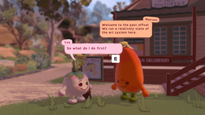 screenshot from Letters to Arralla showing the main character as a turnip asking what they should do