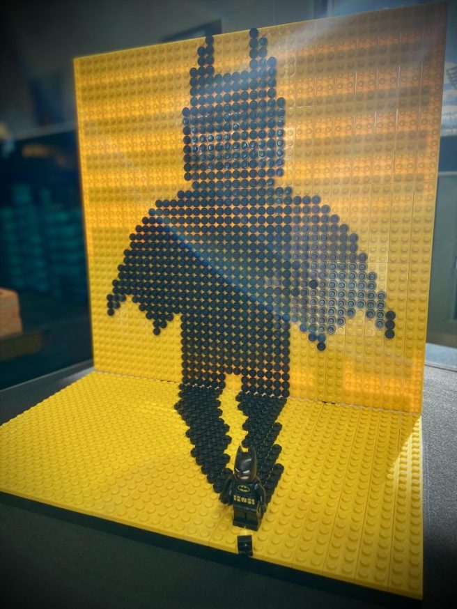 Picture of LEGO MOC with Batman Mini fig with a Mega Silhouette
