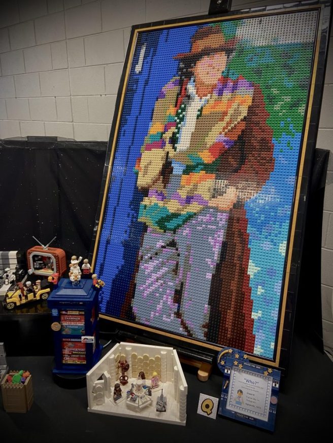 Picture of LEGO MOC tribute to Doctor Who featuring the Fourth Doctor