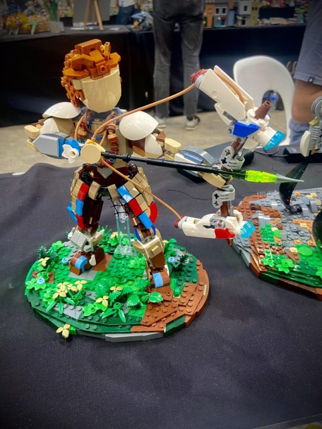 Picture of LEGO MOC of character from video game Horizon Zero Dawn